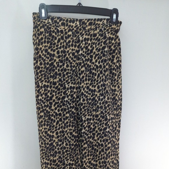 J. Crew Jamie Pants Leopard Print Pull on High Waisted Sz.0 - Picture 3 of 10